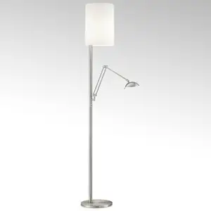 Knapstein Lampadaire LED Nola nickel matVendu parluminaire