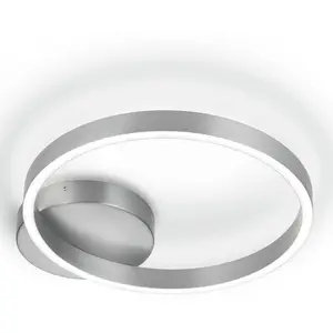 Knapstein Plafonnier LED Anel-40, nickel mat, direct/indirectVendu parluminaire