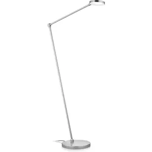 Knapstein Lampadaire LED Thea-S commande gestuelle, nickel