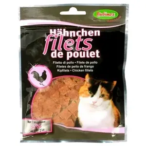 Comparateur de prix : Bubimex Filets de Poulet Friandise pour Chat 50 g - Lot de 4