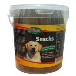 Friandises Chien Bubimex Snacks en seau volaille et gibier 800 gr pas cher