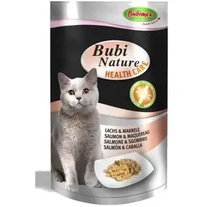 BUBIMEX Sachet fraicheur Bubi Nature chat, Health care maquereau et saumon pas cher