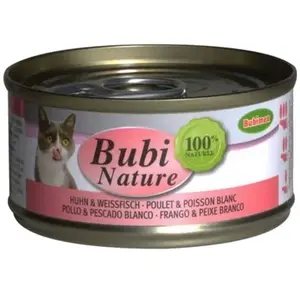 Bubimex - Bubi nature poulet & poisson blanc 70g pas cher