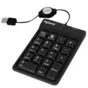 MaxPoint Clavier numérique - KEYSONIC - ACK-118 BK - USB 2.0 - QWERTY - Noir