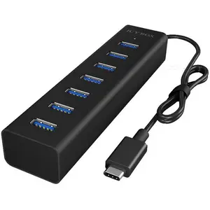Raidsonic Centre Ib-1700-c3 7 Ports Usb-c