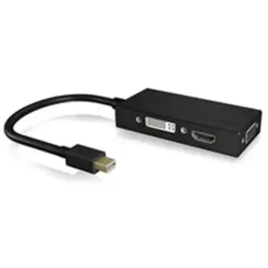 Comparateur de prix : ICY BOX IB-AC1032 Mini DisplayPort DVI-D + VGA (D-Sub) + HDMI Noir