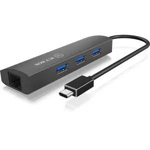 Comparateur de prix : Icy Box UE330 - Adaptateur USB Type-C vers Gigabit + Hub