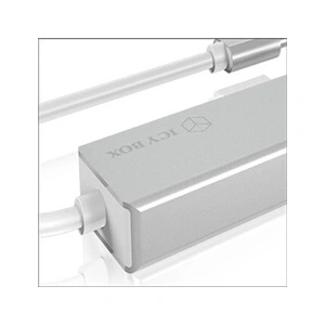 Hub USB - ICY BOX - IB-HUB1413-CR - USB 3.0 Type-C - 3 Ports - Aluminium Argent pas cher
