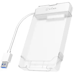 Comparateur de prix : ICY BOX IB-AC703-U3 Boîtier pour Disque Dur 2,5 SATA USB 3.0 Blanc