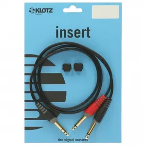 Comparateur de prix : Accessoires guitares KLOTZ AY1-0300 INSERT NOIR 3 M Câbles insert asymétriques