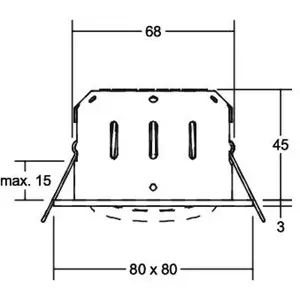 BRUMBERG Tirrel-S spot encastré angles titane mat pas cher