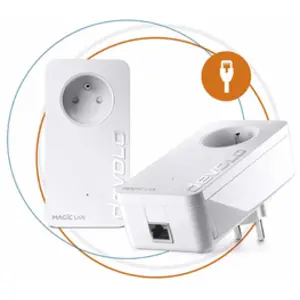 Comparateur de prix : DEVOLO Magic 2 LAN - Starter kit - 2 adaptateurs CPL - 2400 Mbits/s