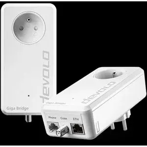 Adaptateur réseau - DEVOLO - Giga Bridge Phoneline - Connexion à distance - Fibre optique pas cher