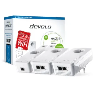 Pack de 3 CPL WiFi 5 Mesh Devolo Magic 2 WiFi next / 8626 - 2400 Mbit/s pas cher