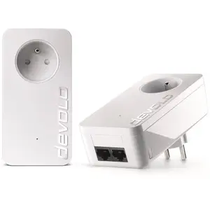 DEVOLO dLAN 550 Duo+ Starter kit - 2 adaptateurs CPL - 500 Mbits/s pas cher