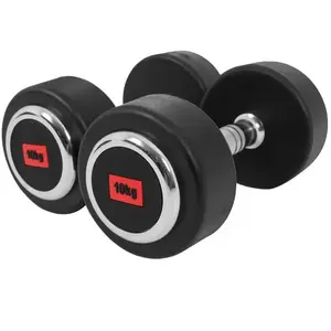Paire d'haltère rond Gorilla Sports PRO - 2 x 10 KG