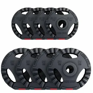 Comparateur de prix : Lot de disques en plastique de 4 x 2,5 KG et 4 x 5 KG avec poignées | ...