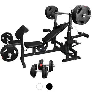 Comparateur de prix : Banc de musculation multifonction Noir Gorilla Sports