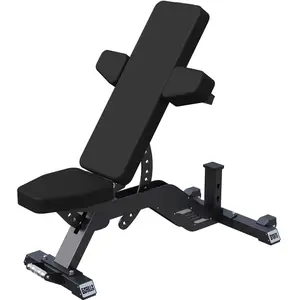 Banc de musculation réglable 2 coussins noir Gorilla Sports