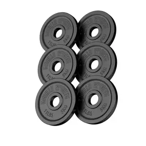 Comparateur de prix : Gorilla Sports Disques Olympiques En Fonte 50/51 Mm noir 30kg (6x5kg)