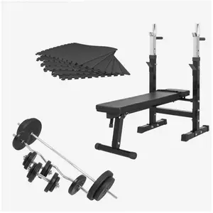 Comparateur de prix : GORILLA SPORTS® Banc de Musculation Complet - Set Haltères 100kg, Support de Barres, Pliable, Réglable, Noir/Blanc - Ensemble de Poids, Multifonction, Entraînement, Corps, Exercice, Fitness, Domicile