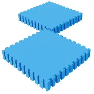 GORILLA SPORTS® Tapis Protection Fitness Puzzle - 16 Dalles, 60x60 cm, Épais 12mm, Antidérapant, Mousse EVA - Matelas pour Salle Sport, Exercice, Garage, Gym Sol, Piscine pas cher