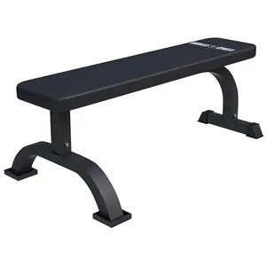 Banc de musculation plat Blanc/Noir Noir Gorilla Sports pas cher