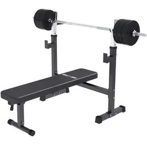 Banc Musculation avec Support (Set 40 - 100 kg) 40 KG Gorilla Sports pas cher