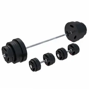 Comparateur de prix : Set d haltères en plastique avec grip Ensemble complet 130 KG Gorilla ...