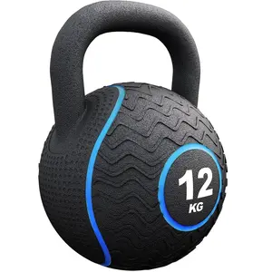 Kettlebell en caoutchouc 4 kg 20 kg 12 KG Gorilla Sports pas cher