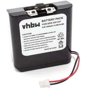 Comparateur de prix : Vhbw Batterie NI-MH 1500mAh 9.6V pour SONY XDR-DS12iP, RDP-XF100iP, RD...
