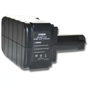 Comparateur de prix : Batterie de secours VHBW pour Metabo BS 15.6 plus, BST 15.6, BST 15.6 ...