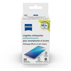 Zeiss Lingettes Nettoyantes Antibactériennes pour smartphones et écran... pas cher