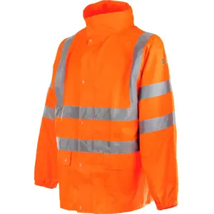 Veste de pluie haute visibilité EN 20471 3.2 et EN 343 3.1 Würth MODYF orange XXL pas cher