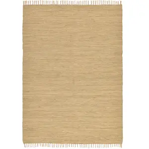 Theko Happy Cotton Tapis 100% Coton 100_Natural Rectangulaire 70 x 140 cm