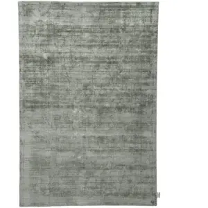 Tapis élégant doux et brillant en viscose vert 140x200 pas cher