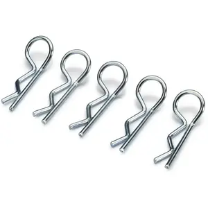 Absima Abisma Clips carrosserie moyen / Argent (10 pcs)