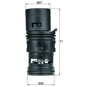 Comparateur de prix : MAHLE Aftermarket Thermostat, refroidissement d'huile pour BMW: X3 (Ref: TO 7 75)