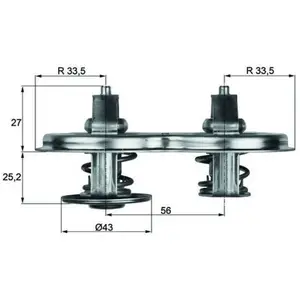 MAHLE Aftermarket Thermostat d'eau (Ref: TX 33D) pas cher