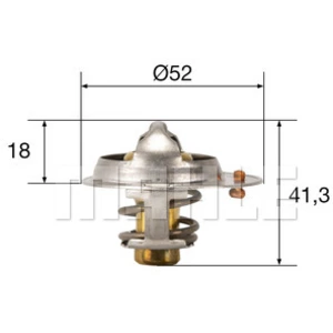 Mahle Thermostat, liqiuide de refroidissement BEHR TX8582 pas cher