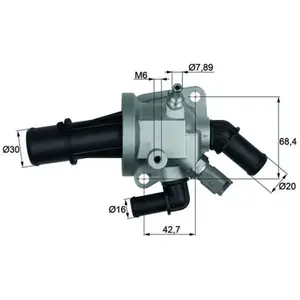 Thermostat d'eau MAHLE TI 164 88 pas cher