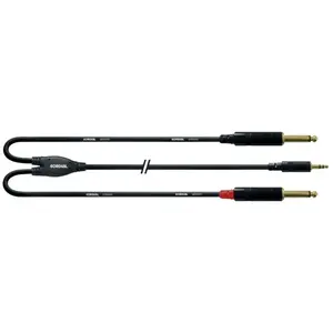 Comparateur de prix : Cordial CFY3WPP Câble Y Mini-Jack Stéréo/2 Jacks Mono - 3M