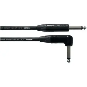 Cordial Cable Guitare Jack Droit /Coudé 6 M Câbles jack / instrument pas cher