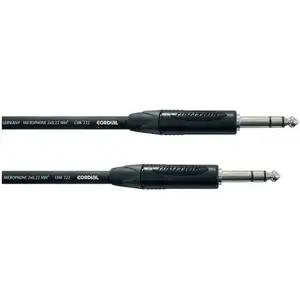 Cordial Câble Audio Stéréo Jack 2,5 M Câbles jack symétriques pas cher