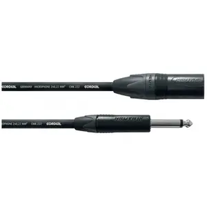 Comparateur de prix : Cordial Cable Audio XLR Femelle/jack Mono 2,5 M Câbles jack / instrument