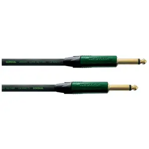 Cordial Cable Guitare Jack 3 M Vert Câbles jack / instrument