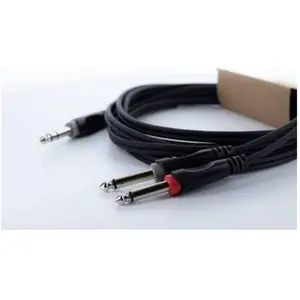 Cordial Câble Y bretelle jack stéréo mâle / 2 jacks mono mâles 3 m