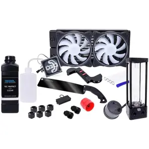 ALPHACOOL Core Hurrican 240mm XT45 HardTube Water Cooling Set pas cher