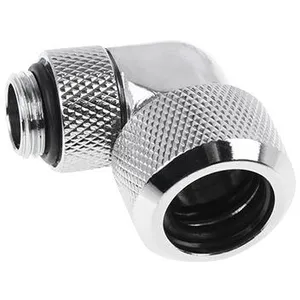Fitting - Alphacool - Eiszapfen - 90° rotatif - Noir - Design knurlé