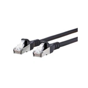 Btr 1308450500-E RJ45 Câble réseau, câble patch CAT 6a S/FTP 0.50 m noir avec cliquet dencastrement pas cher